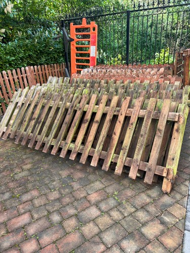 Wooden garden fencing - wooden, panels