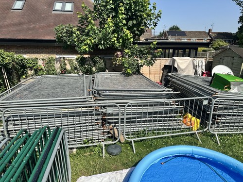 Metal harris fence panels - metal,